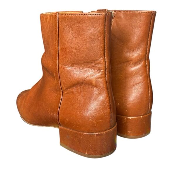 Sézane Low Léa Handcrafted Flat Ankle Boot in Natural Heritage Leather. Sz 6.5 - Picture 8 of 12